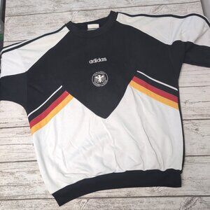 Vtg 1990's Adidas Germany National Soccer Team Training Sweatshirt Size Large
